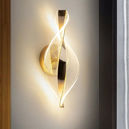Aurélia™ – Applique Murale LED Dorée Moderne Design Original pour Intérieur