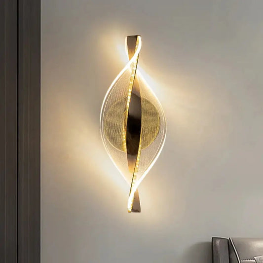 Aurélia™ – Applique Murale LED Dorée Moderne Design Original pour Intérieur