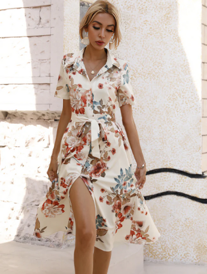 Robe Femme Col En V Élégante et Polyvalente