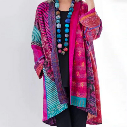 Cardigan femme décontracté long bohème