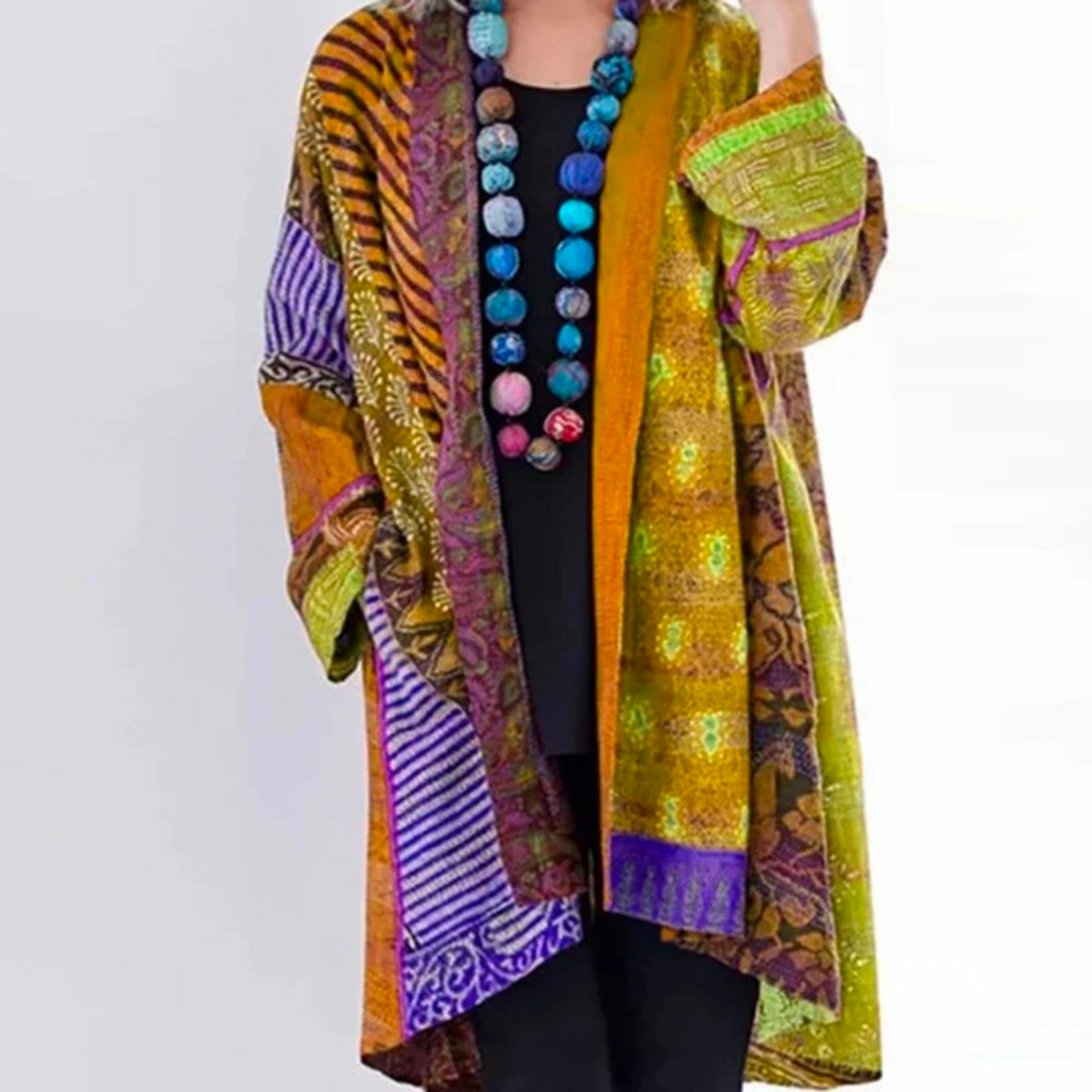 Cardigan femme décontracté long bohème - BerlinGlamour