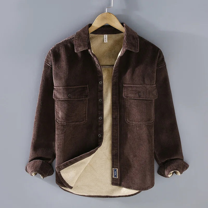 Veste Hiver en Velours Chaud et Confortable pour Homme