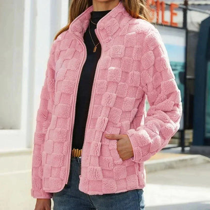 Veste polaire femme hiver avec motifs chaud et léger