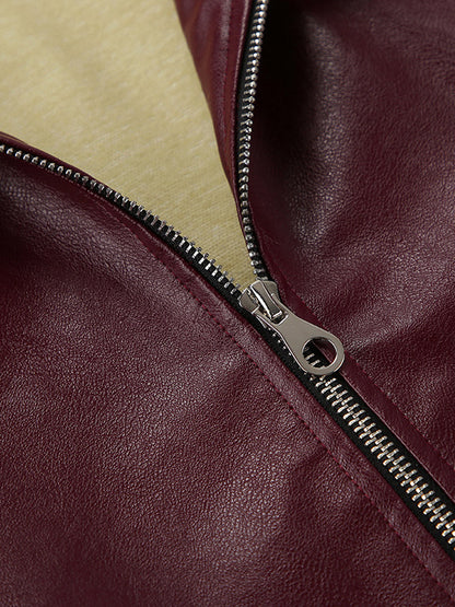 Blouson Cuir Synthétique Féminin