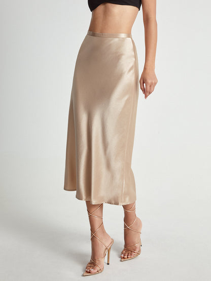 Jupe Femme Taille Haute Mi-Longue Élégante - PanierRoyale