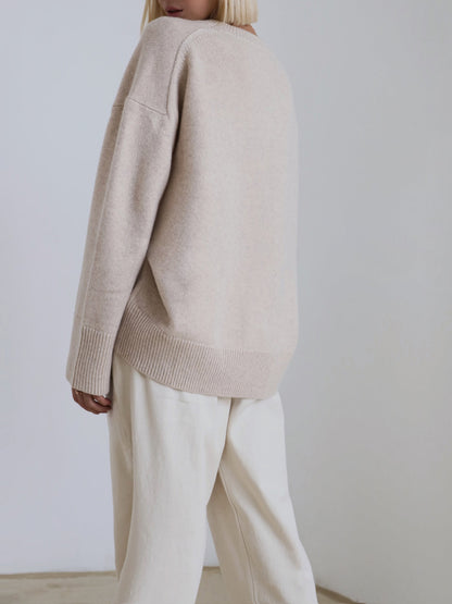 Pull Femme Hiver Oversized Doux et Confortable