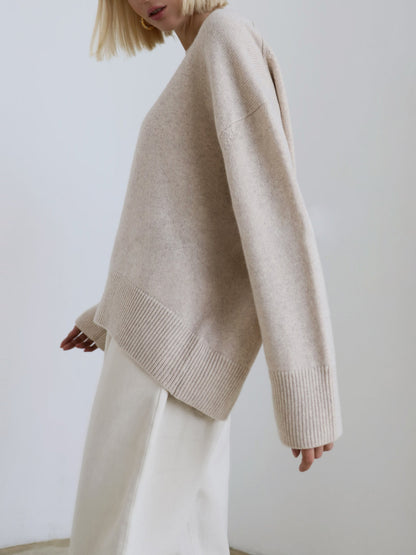 Pull Femme Hiver Oversized Doux et Confortable