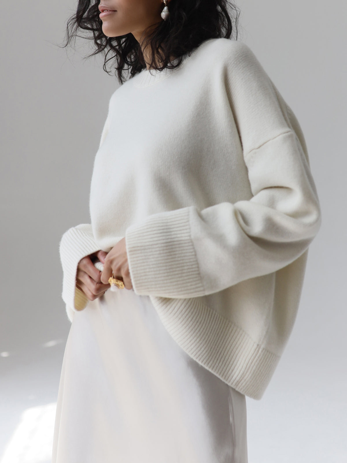 Pull Femme Hiver Oversized Doux et Confortable