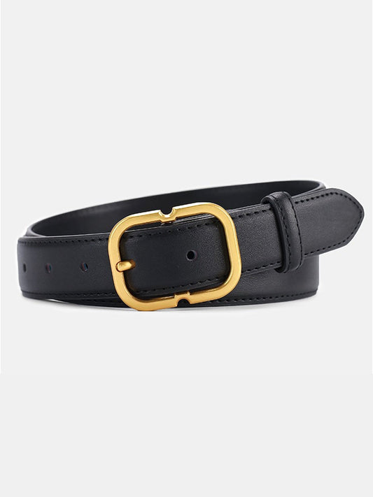 Ceinture Minimaliste avec Boucle Dorée - BerlinGlamour