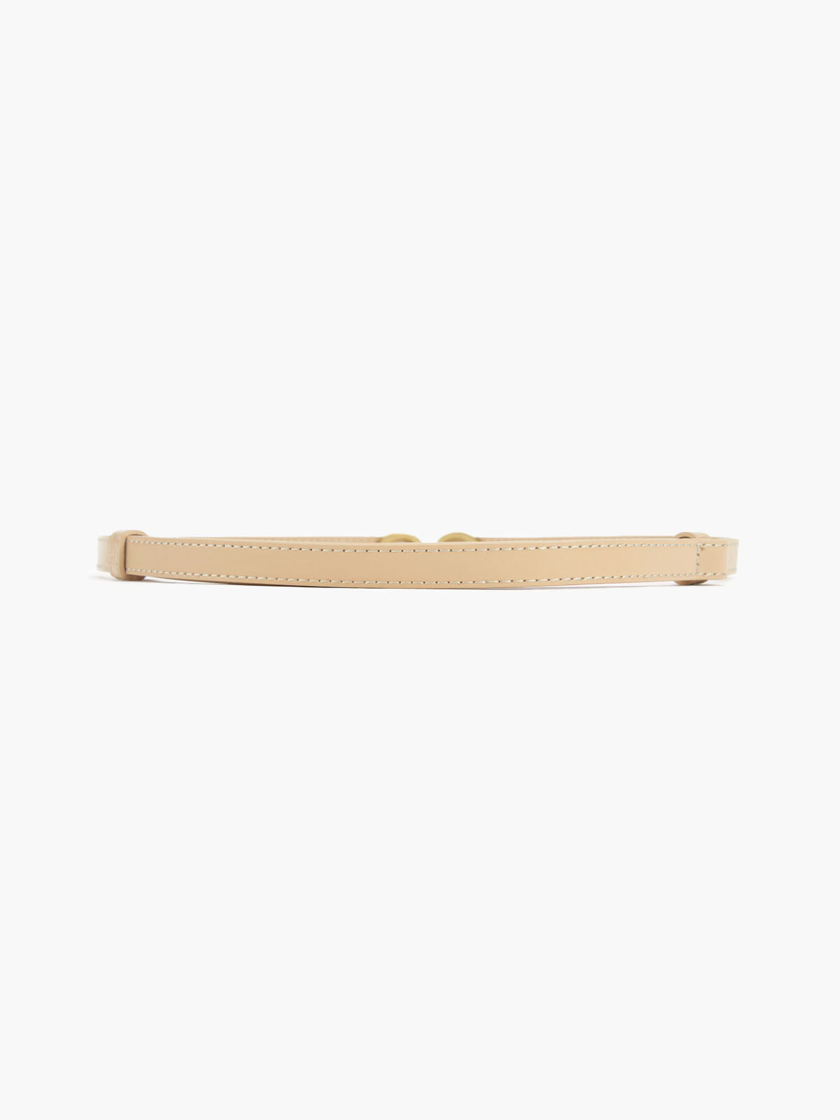 Ceinture en Cuir Étrog avec Boucle Or