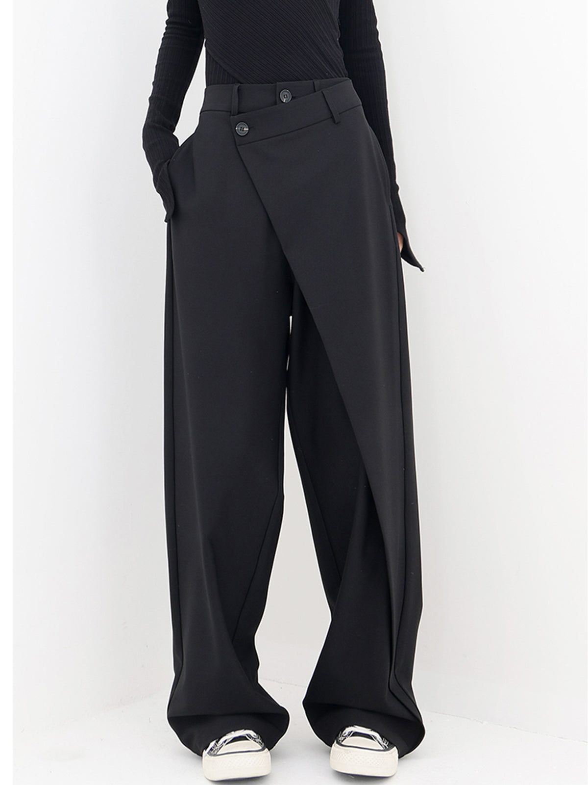 Pantalon Large Taille Relaxe - luxestyle