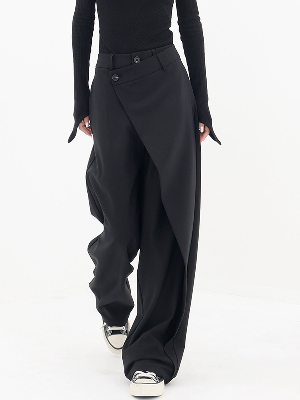 Pantalon Large Taille Relaxe