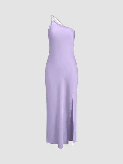 Robe de soirée satin sans dos élégante pour mariée et fête