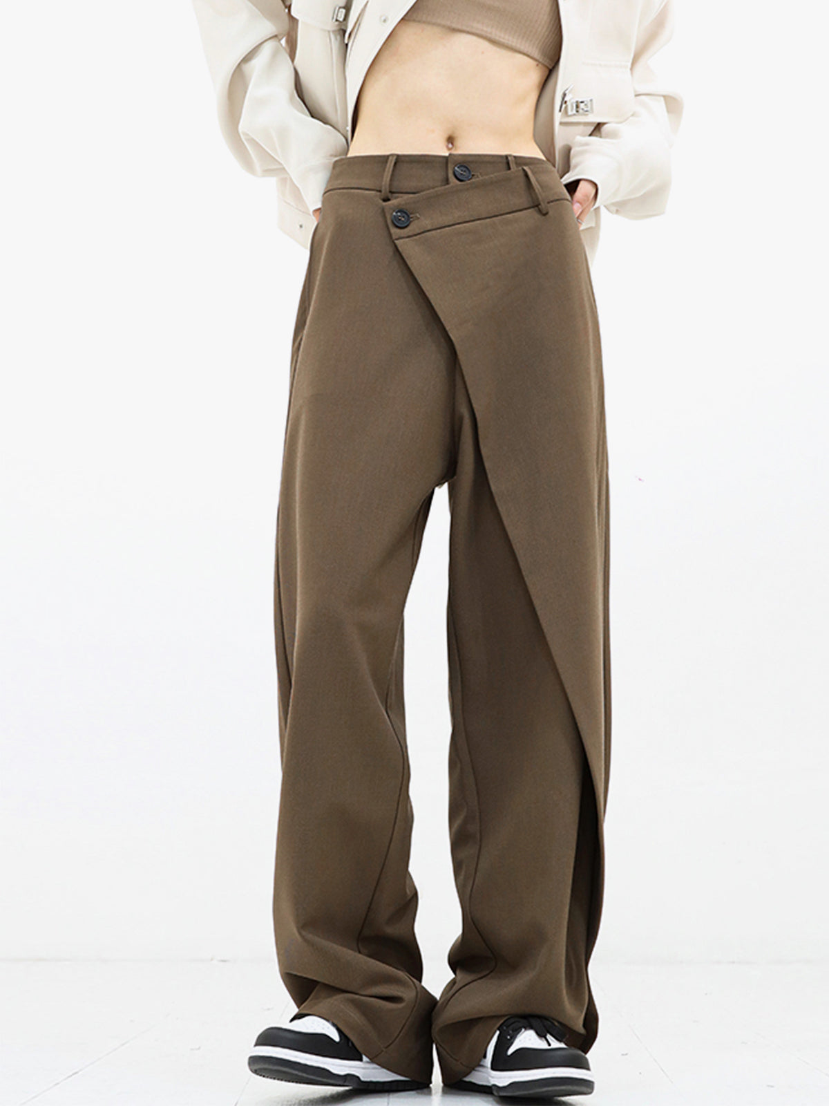 Pantalon Large Taille Relaxe