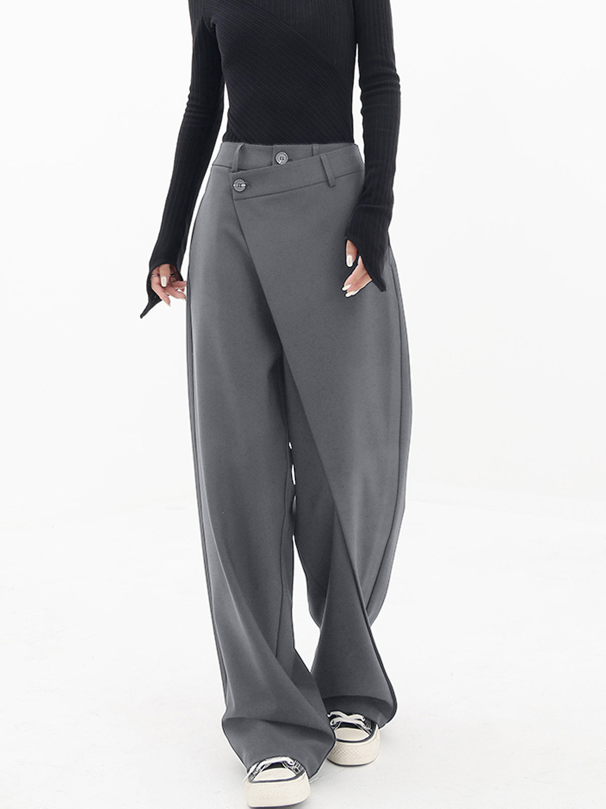 Pantalon Large Taille Relaxe