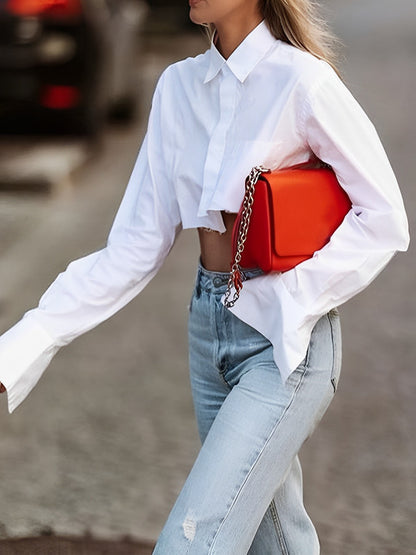 Blouse femme décolletée Raw Cut tendance