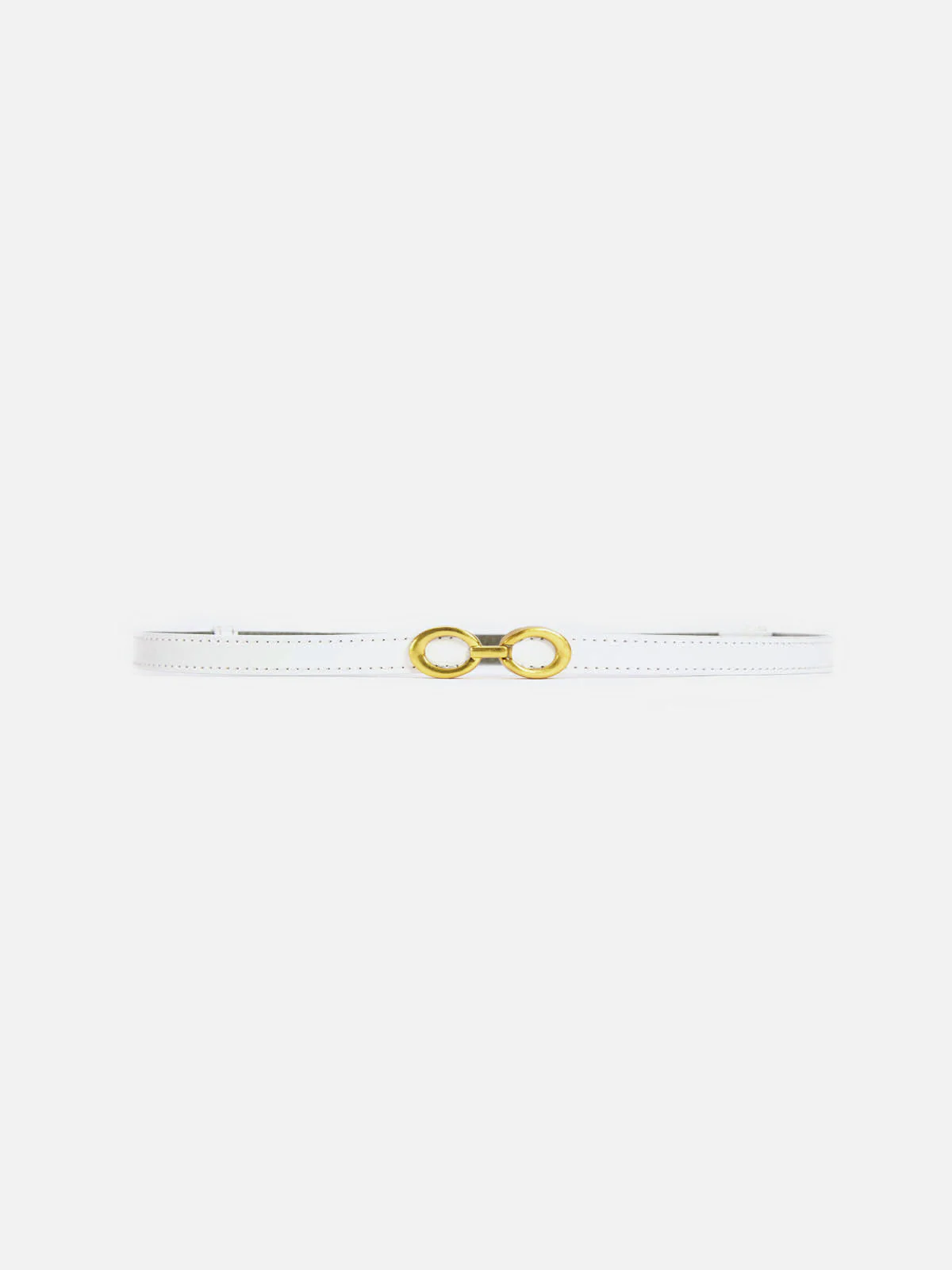 Ceinture en Cuir Étrog avec Boucle Or