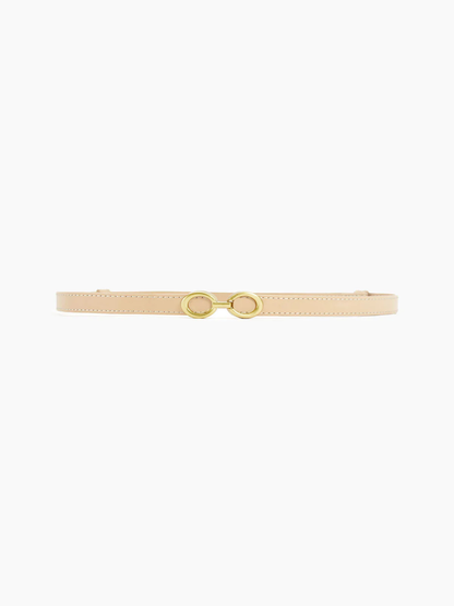 Ceinture en Cuir Étrog avec Boucle Or