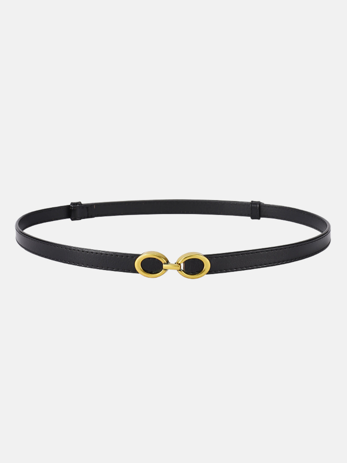Ceinture en Cuir Étrog avec Boucle Or