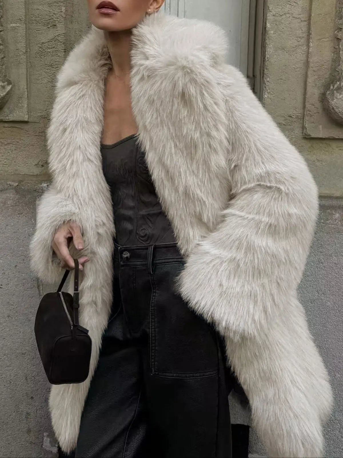 Manteau Fourrure Synthétique Grande Taille Élégant - BerlinGlamour