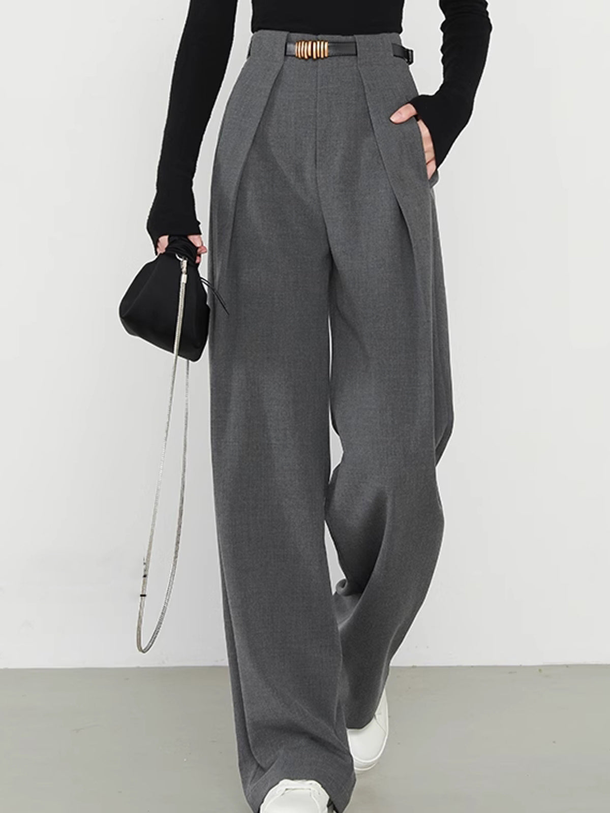 Pantalon Large Jambe Moderne pour Femme