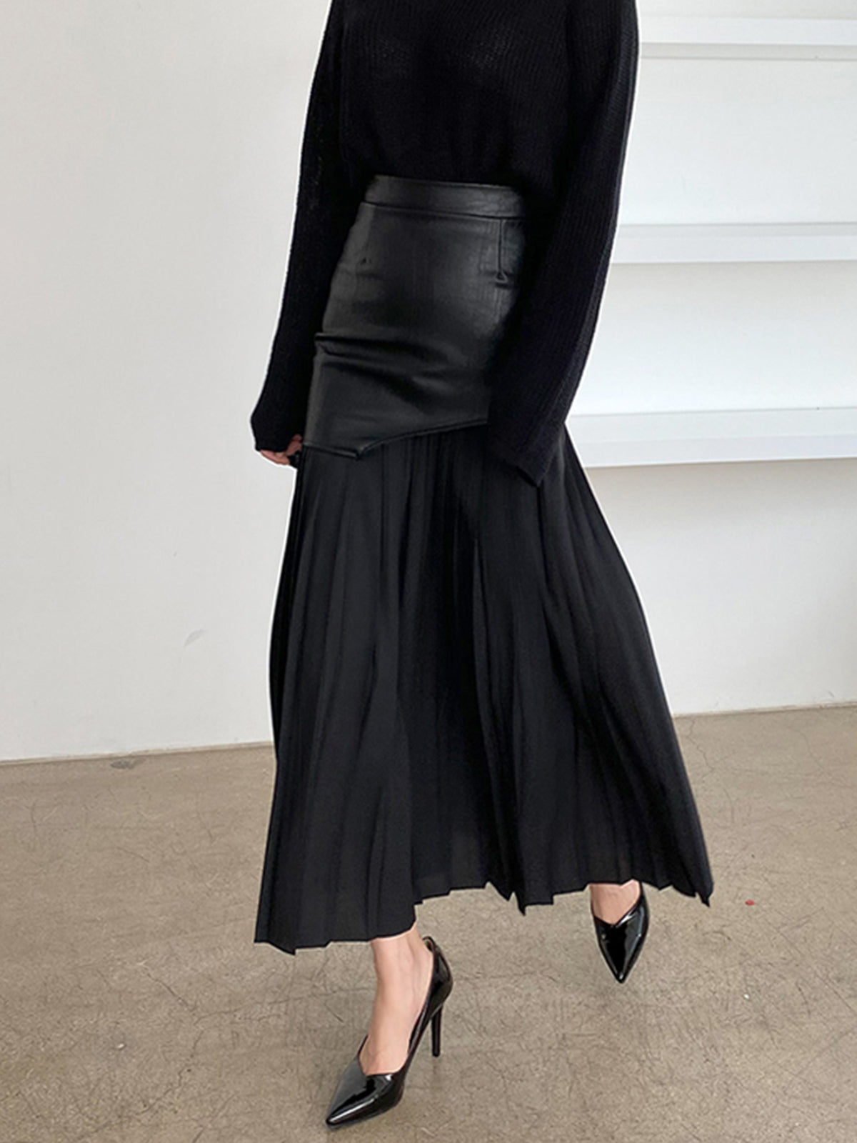 Robe Femme Asymétrique Mi-Longue Été