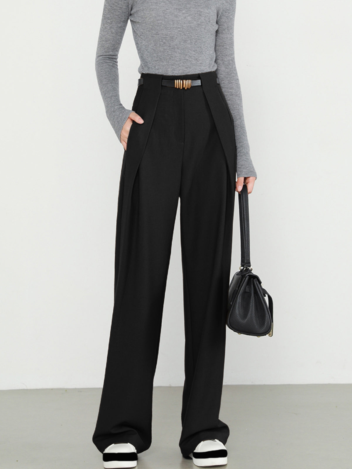 Pantalon Large Jambe Moderne pour Femme