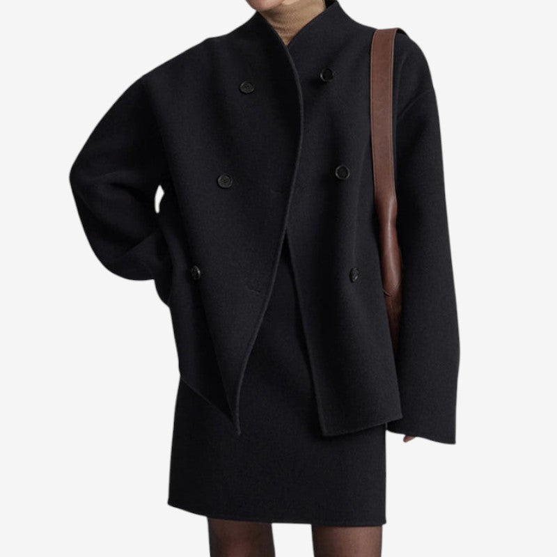 Veste femme classique taille.relax avec double boutonnage - PanierRoyale