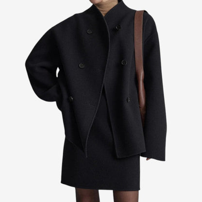 Veste femme classique taille.relax avec double boutonnage - PanierRoyale