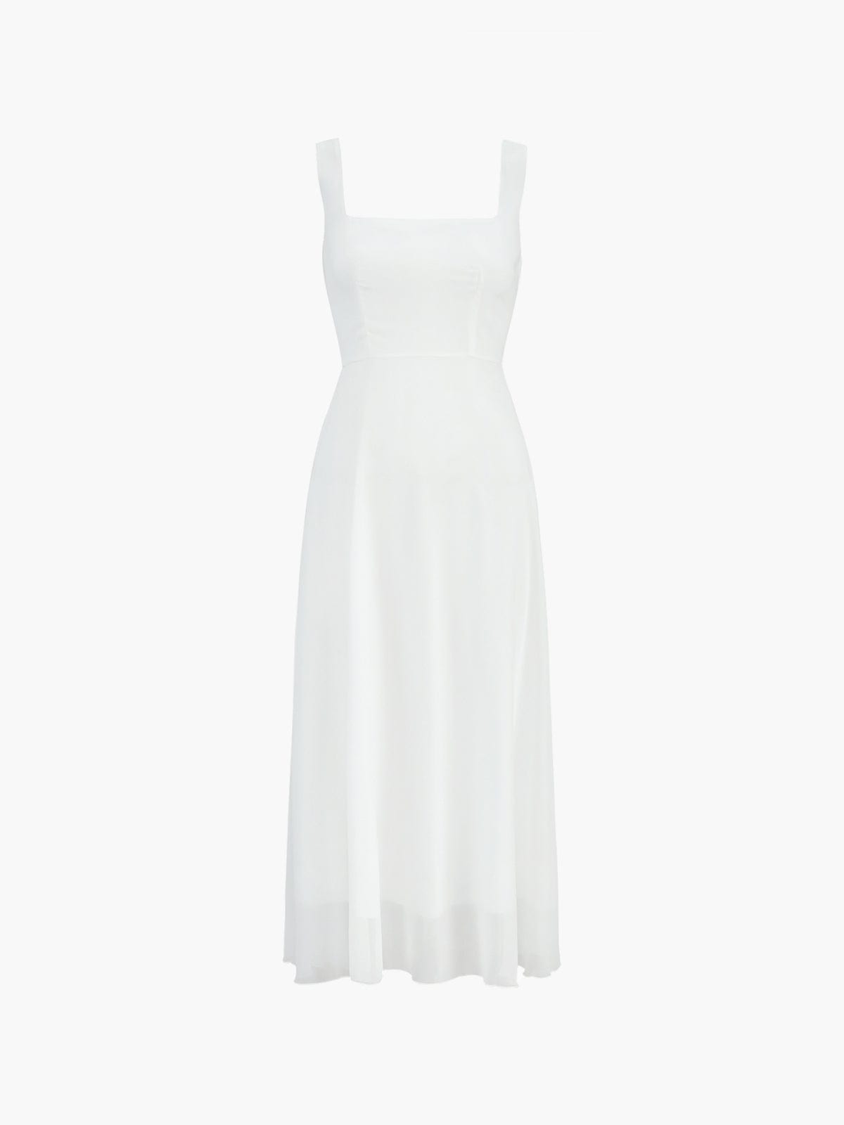 Robe Mi-Longue Élégante Taille A