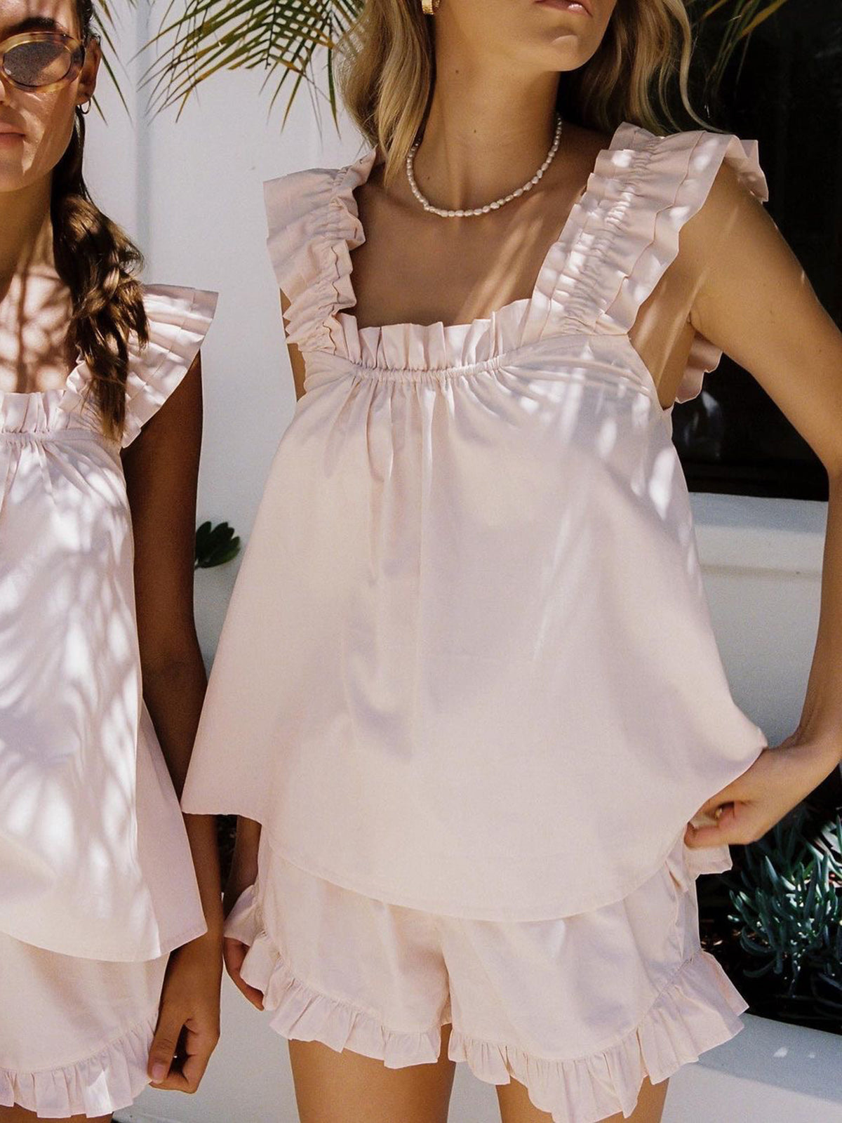 Robe de Cocktail Femme Élégante avec Haut en Dentelle et Pantalon Élégant