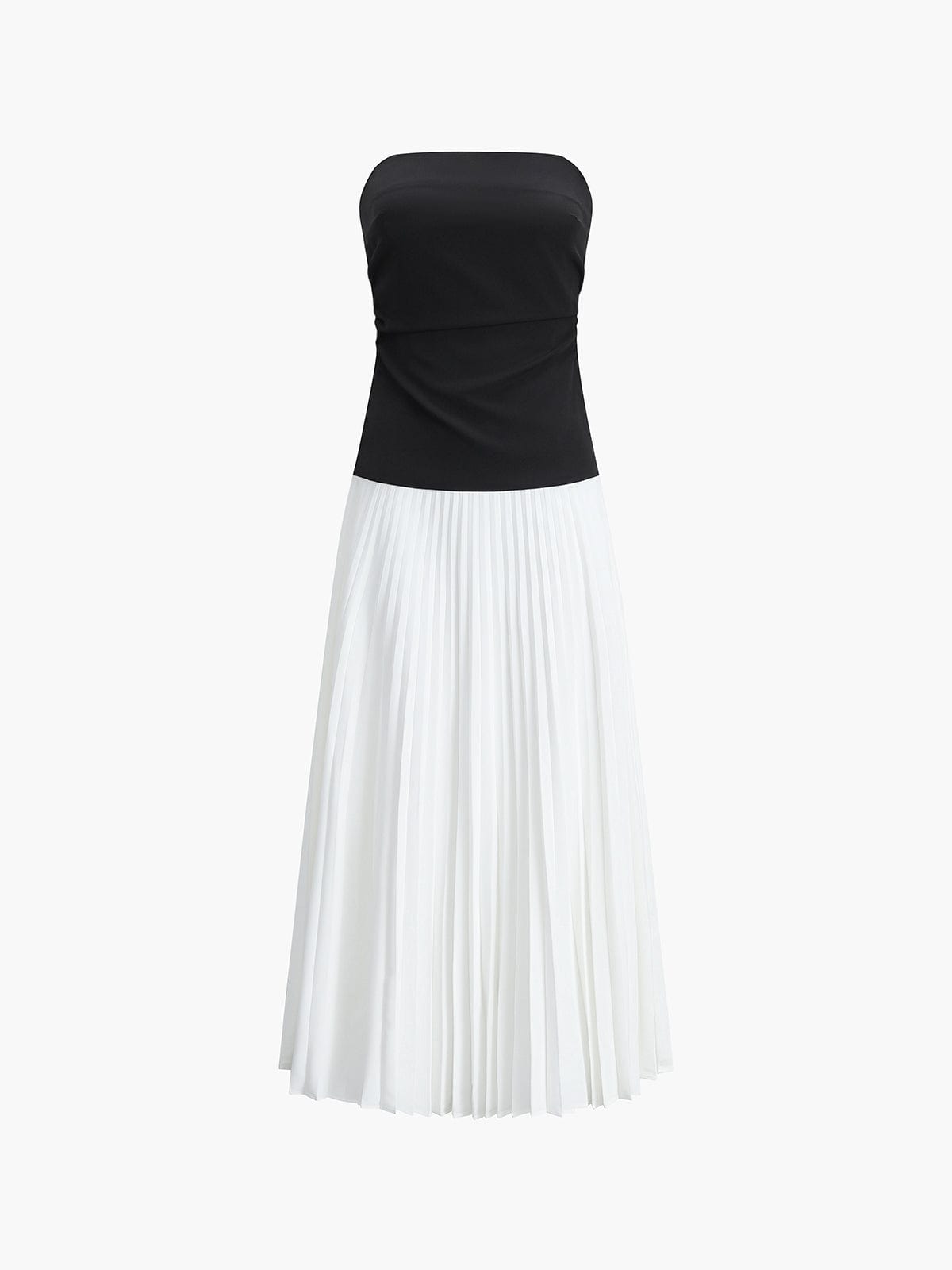 Robe Bustier Élégante avec Jupe Longue Fluide