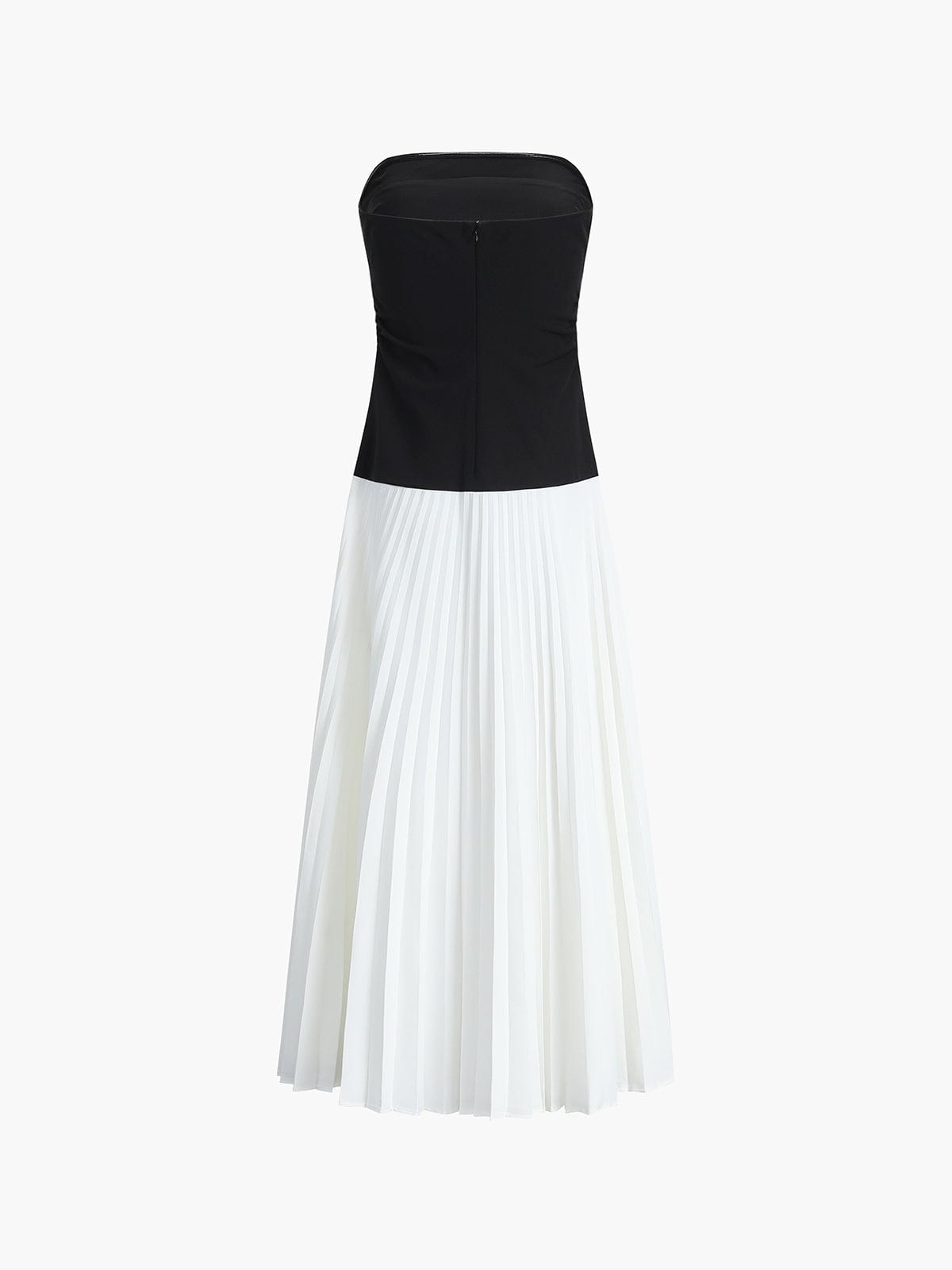 Robe Bustier Élégante avec Jupe Longue Fluide