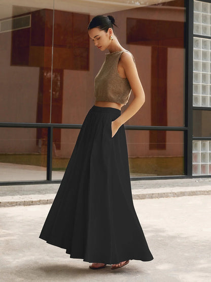 Jupe Plissée Femme Élégante et Confortable pour Travail ou Soirée - PanierRoyale