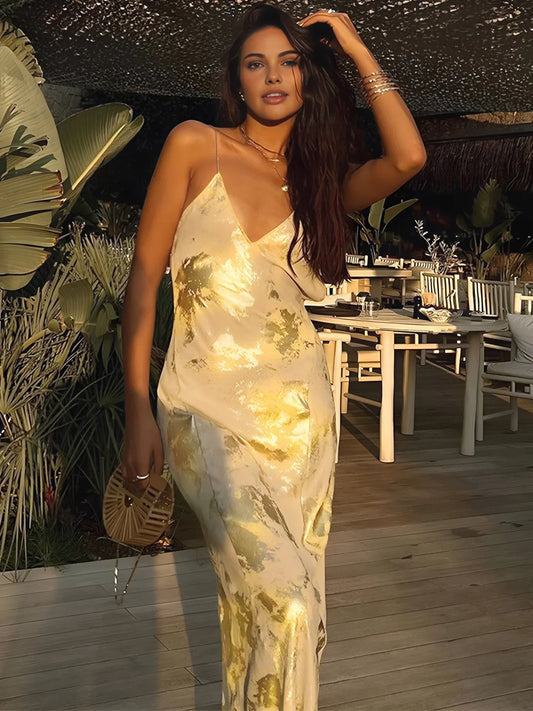 Robe Soirée Élégante Décolleté Profond - PanierRoyale