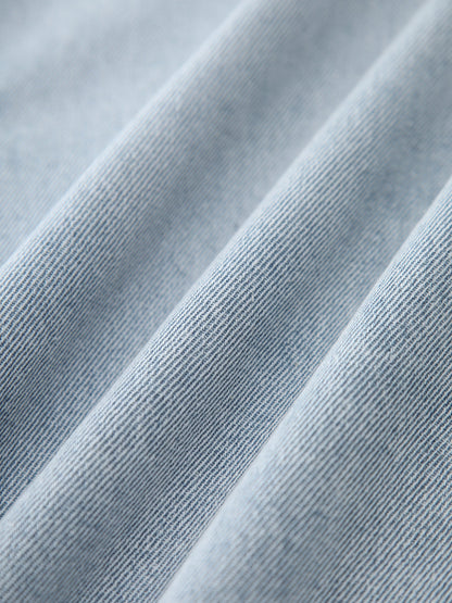 Jupe denim femme mi-longue avec fermeture avant