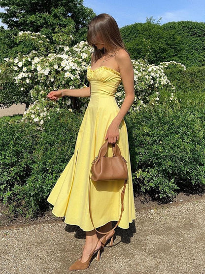 Robe Été Femme Bustier A-Ligne Chic et Féminine - BerlinGlamour