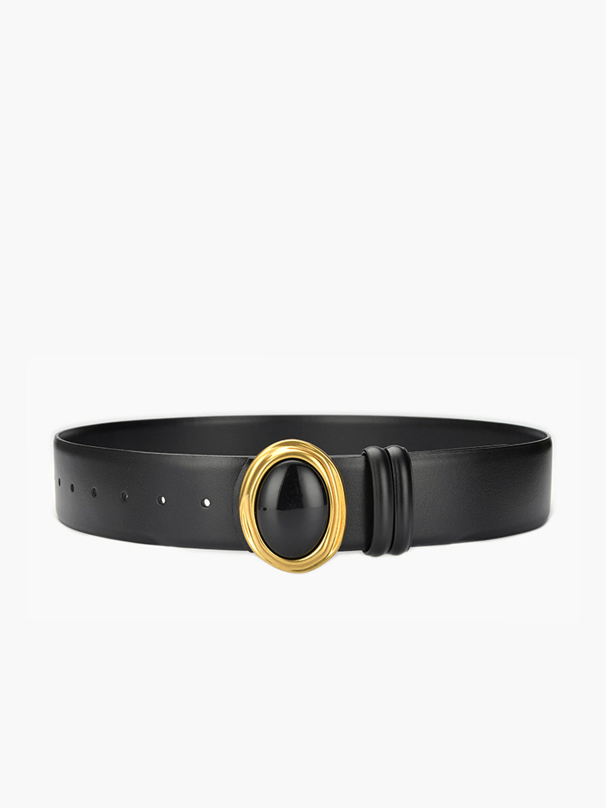 Ceinture en Cuir avec Boucle Or pour Femme et Homme - BerlinGlamour