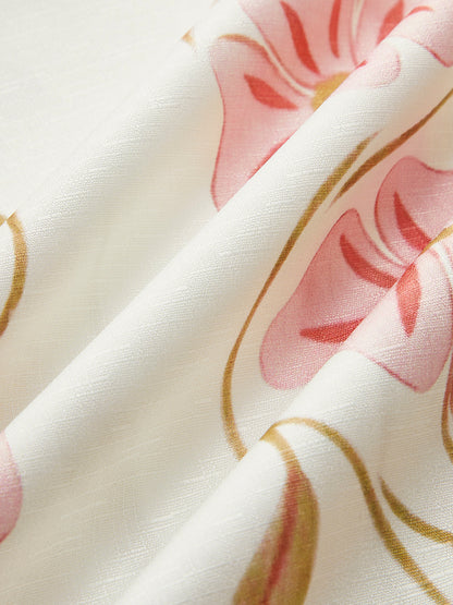 Robe Été Fleurs Brodées - Chic Bohème Féminin