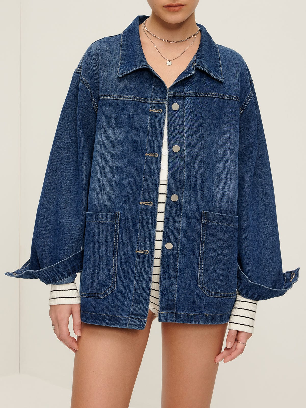 Veste Denim Décontractée et Élégante - BerlinGlamour