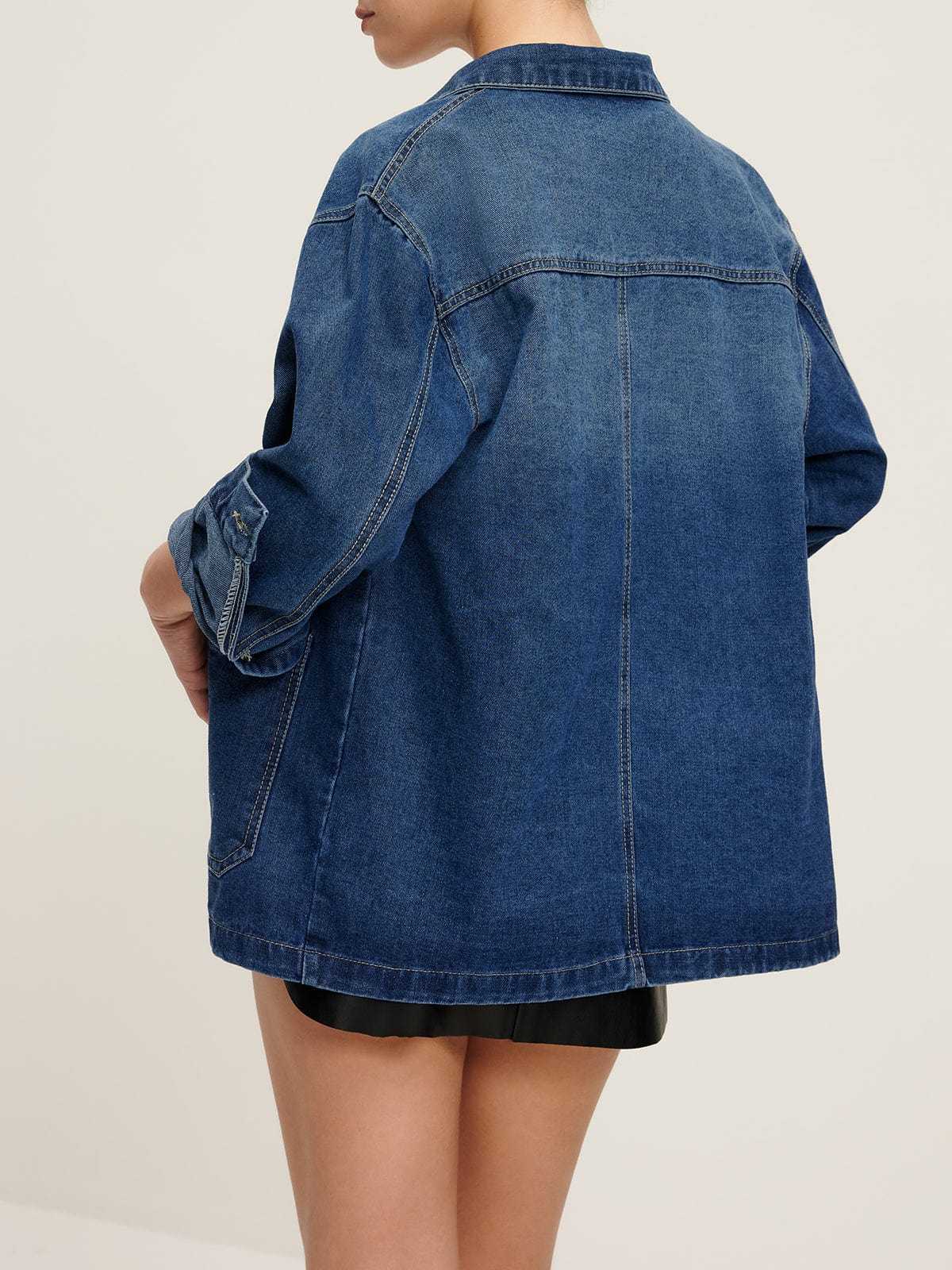 Veste Denim Décontractée et Élégante