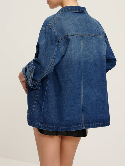 Veste Denim Décontractée et Élégante