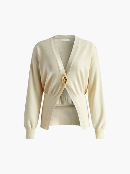 Cardigan Femme À Boutons Dorés | Hiver