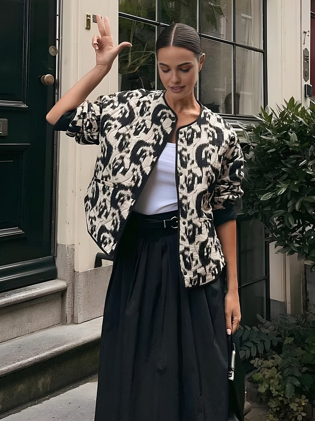 Blouson Leopard Imprimé Wild pour Look Dérangé - BerlinGlamour