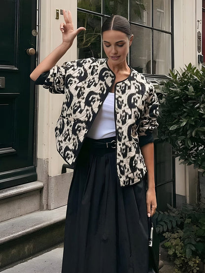 Blouson Leopard Imprimé Wild pour Look Dérangé - BerlinGlamour