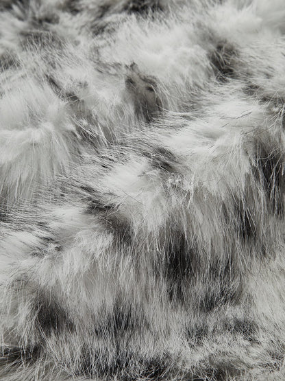 Veste en fausse fourrure léopard tendance et douce