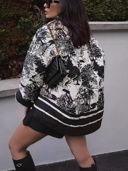 Veste Légère Été Imprimée – Élégance et Confort