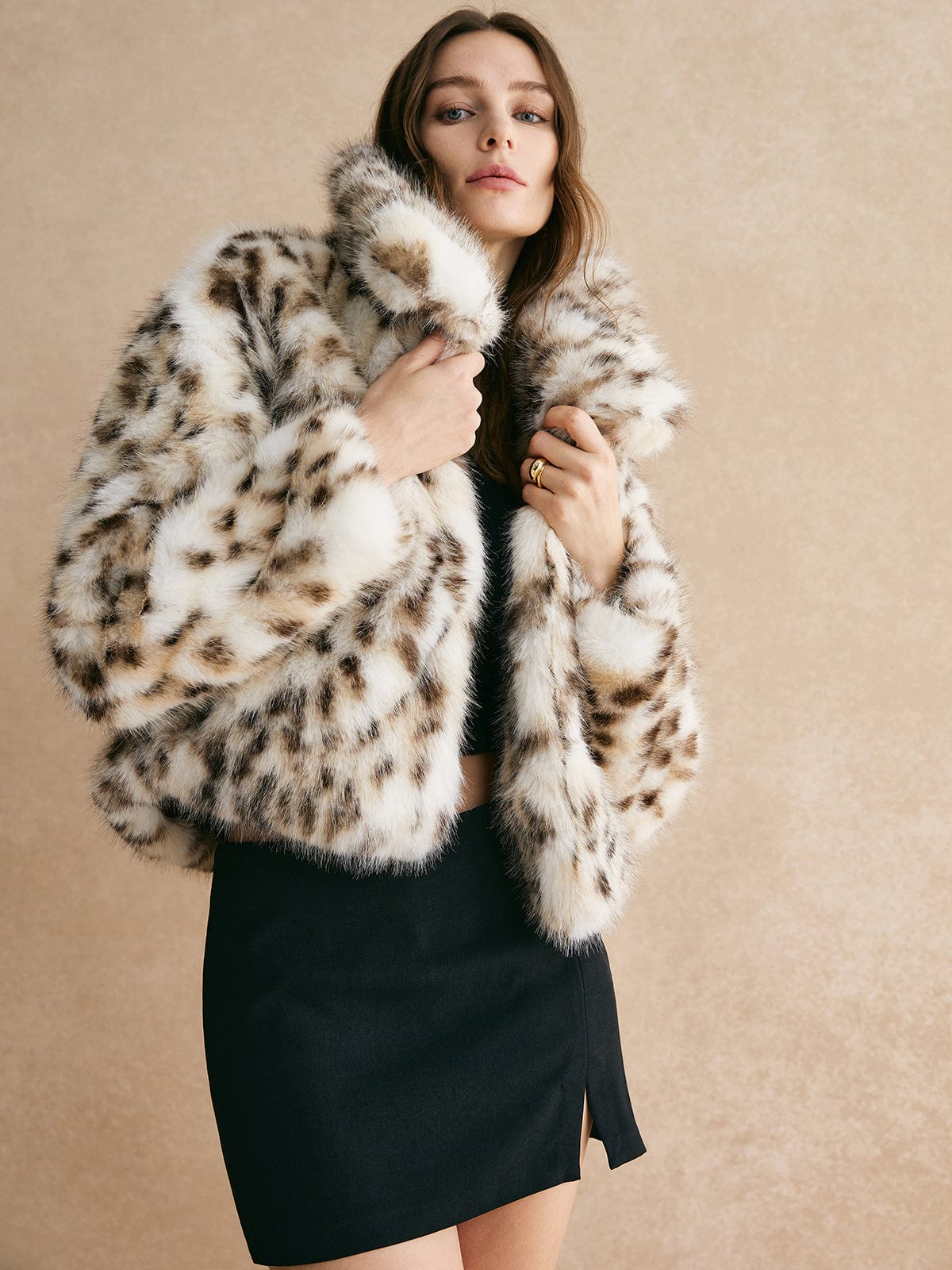 Blouson Femme Hiver Leopard Élégant - PanierRoyale
