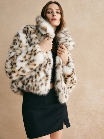 Blouson en Fausse Fourrure Leopard Chic et Élégant - BerlinGlamour