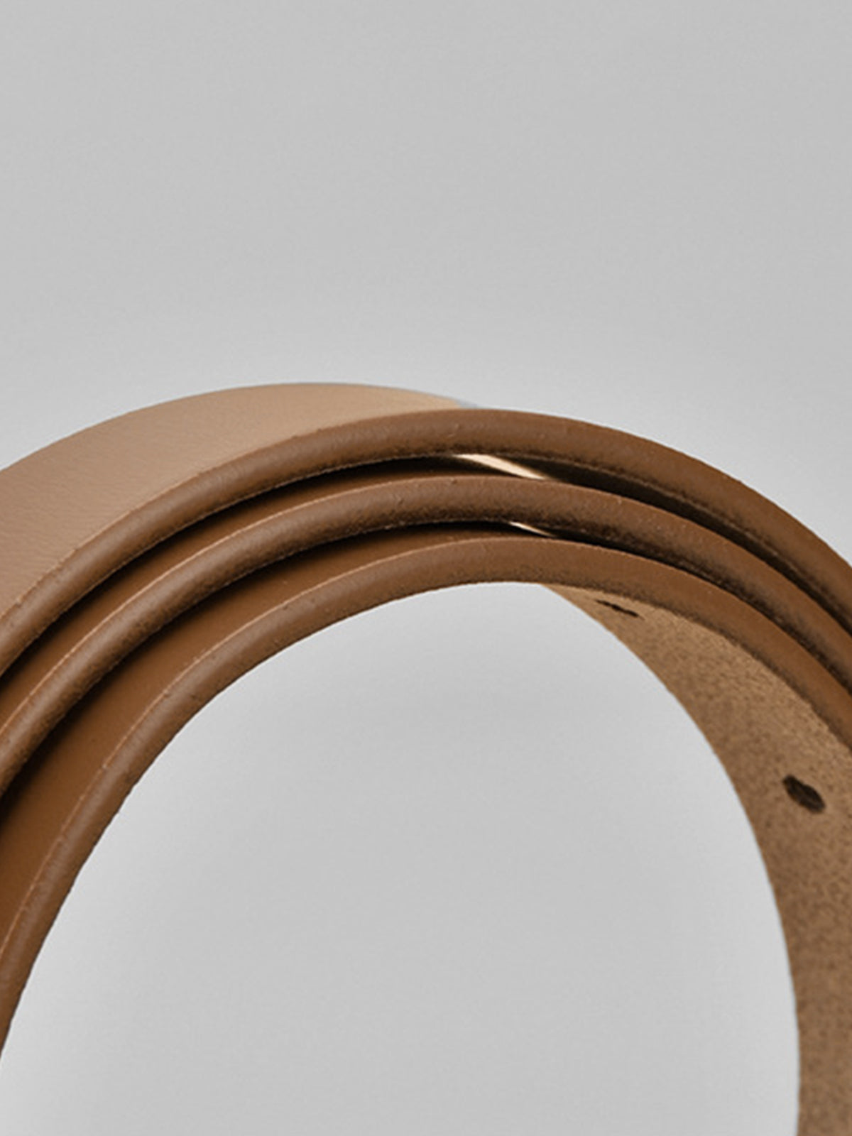 Ceinture en Cuir avec Boucle Or